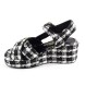Женские босоножки Chanel Sandals Black/White Cell