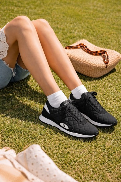 Женские кроссовки Chanel Сage Sneakers Black 