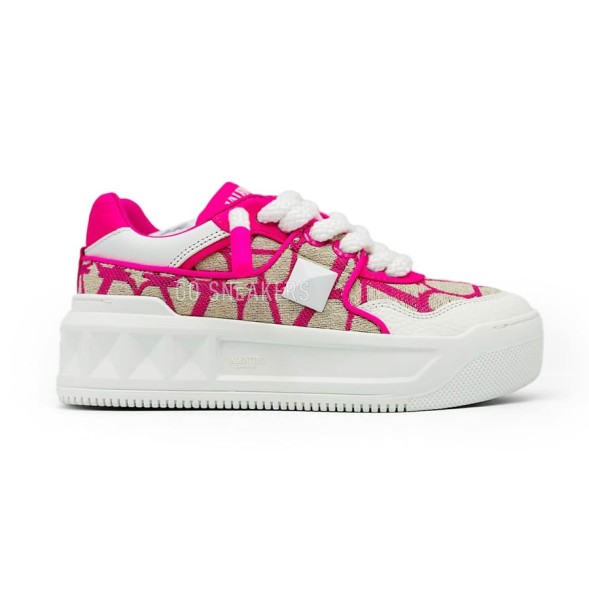 Женские кроссовки Valentino Garavani One Stud XL Woman Pink