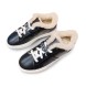 Женские зимние кеды Hermes Winter Sneakers Leather Black