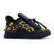 Женские зимние кроссовки Dolce&amp;Gabbana Woman Winter Black Leopard