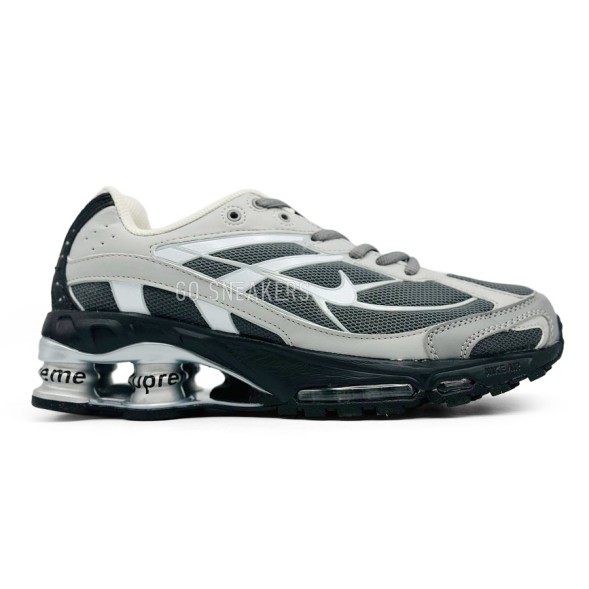 Мужские кроссовки Supreme x Nike Shox Ride 2 SP Grey/Silver