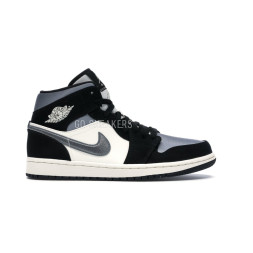 Nike Air Jordan 1 Mid Satin Grey Toe