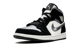 Nike Air Jordan 1 Mid Satin Grey Toe