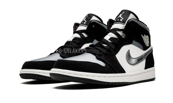 Унисекс кроссовки Nike Air Jordan 1 Mid Satin Grey Toe