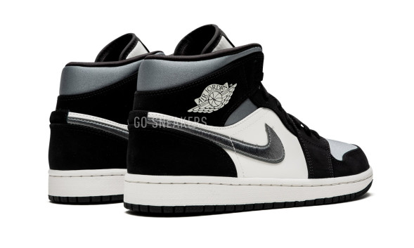 Унисекс кроссовки Nike Air Jordan 1 Mid Satin Grey Toe