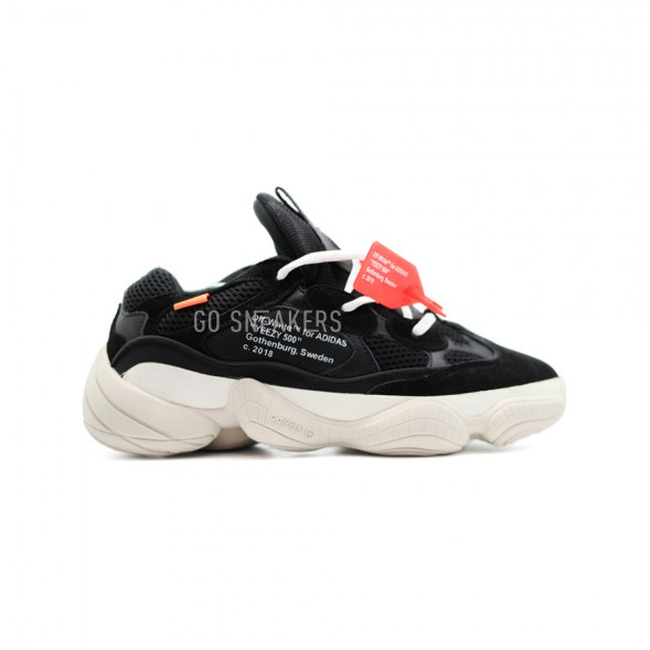 Мужские кроссовки Adidas YEEZY 500 x OFF White Black