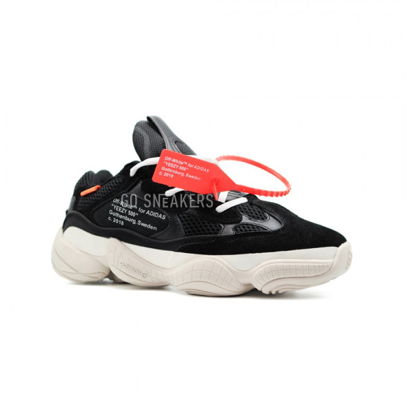 Мужские кроссовки Adidas YEEZY 500 x OFF White Black
