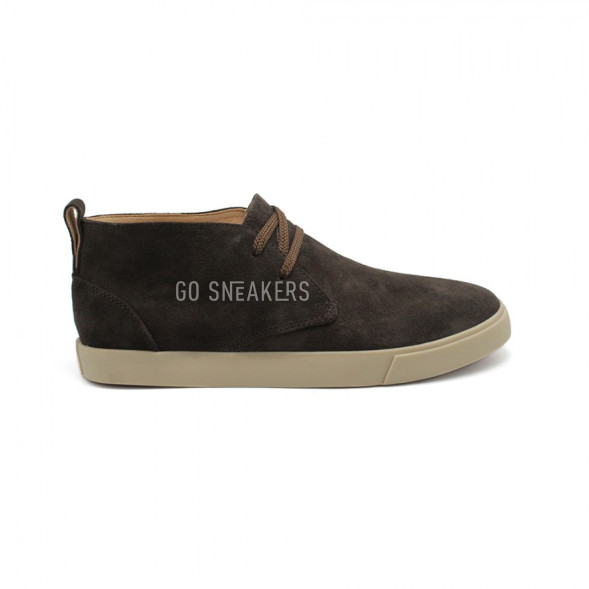 Мужские ботинки Loro Piana Freetime Lace Up Sneakers Chocolate Suede
