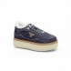 Женские зимние кроссовки на платформе Prada Platform Suede Winter Dark Grey