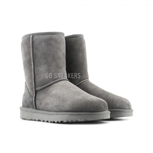 Женские непромокаемые короткие угги Classic Short Grey II