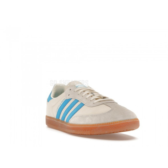 Унисекс кроссовки Adidas Samba OG Sporty Rich Beige Blue