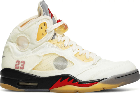 Унисекс кроссовки Nike Off-White x Air Jordan 5 SP 'Sail'