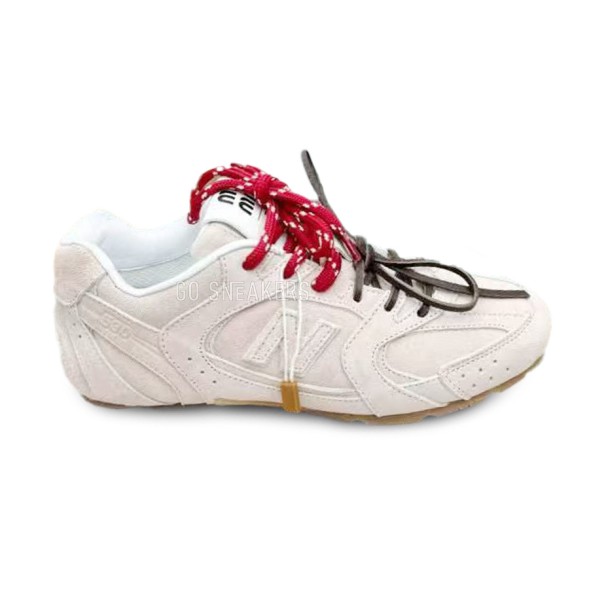 Женские кроссовки Miu Miu x New Balance 530 Suede Light Pink
