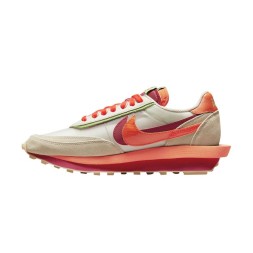 Nike x Sacai x CLOT LDWaffle Net Orange Blaze