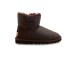 Женские мини угги с пуговицей Bailey Button Mini Metallic Chocolate