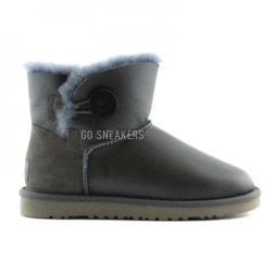 Bailey Button Mini Metallic Grey