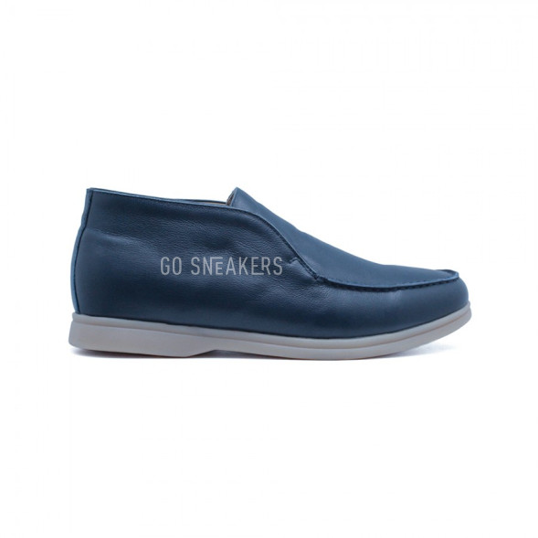 Мужские ботинки Loro Piana Open Walk Argo Blue Melange Leather