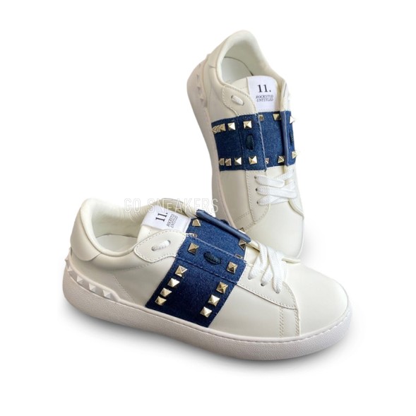 Женские кроссовки Valentino Runner Thorns White Blue