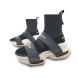 Женские кроссовки Balmain B-Bold Strap High Black/White