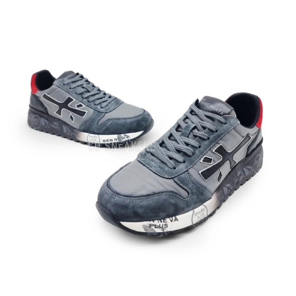 Унисекс кроссовки Premiata 483 Textile/Suede Grey/Red