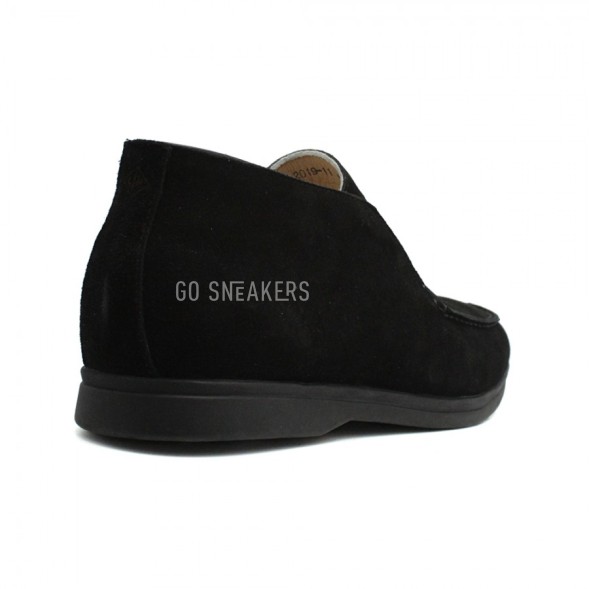 Мужские ботинки Loro Piana Open Walk Total Black Suede