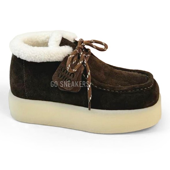 Женские ботинки Miu-Miu Chukka Platform Chocolate