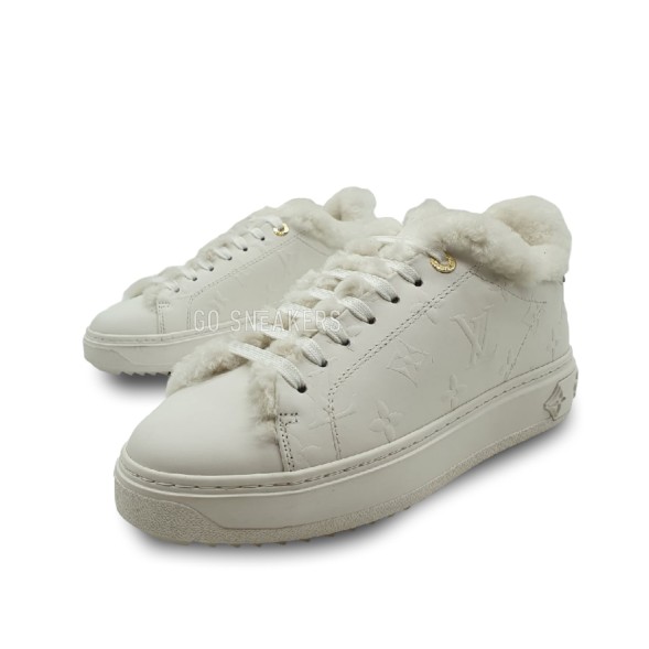 Женские зимние кроссовки Louis Vuitton Time Out White Winter