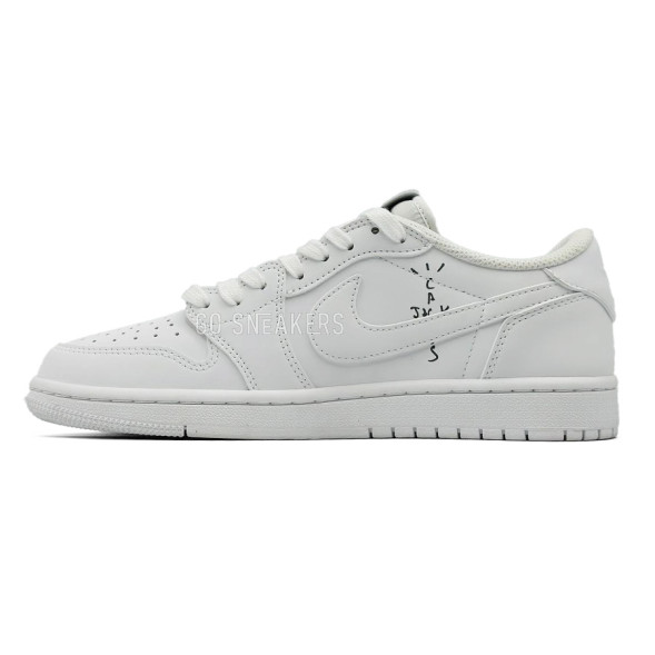Мужские кроссовки Nike Air Jordan 1 low x Travis Scott White Party