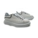 Женские кроссовки Alexander Mcqueen White Reflective