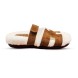 Женские сандалии Hermes Flip-flops Wool/Suede Brown