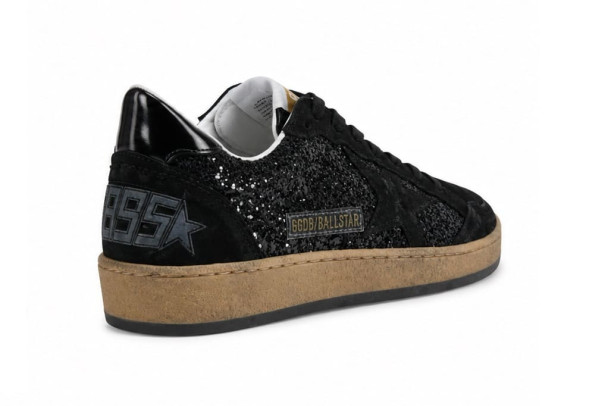 Женские кеды Golden Goose Super-Star Wmns Ball Star Black Glitter