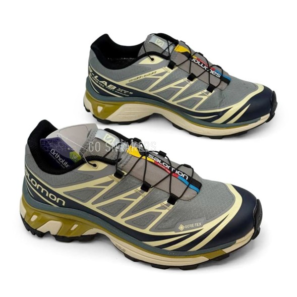 Мужские кроссовки Salomon XT-6 Gore-Tex Grey/Beige/Black