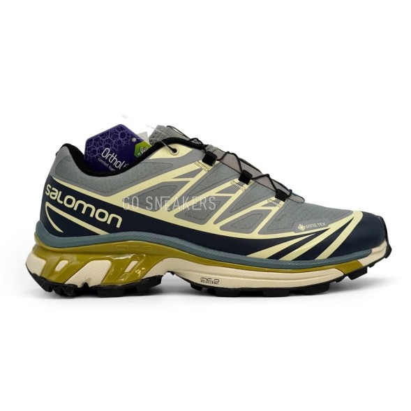 Мужские кроссовки Salomon XT-6 Gore-Tex Grey/Beige/Black