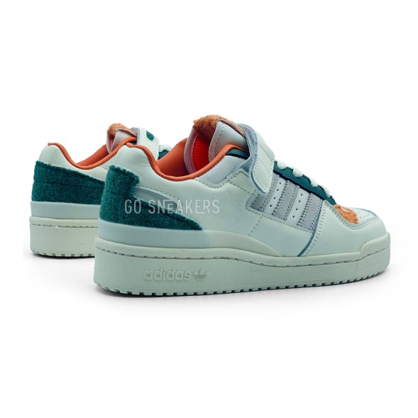 Женские кроссовки Adidas Forum Low Fleece White Orange
