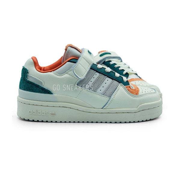 Женские кроссовки Adidas Forum Low Fleece White Orange