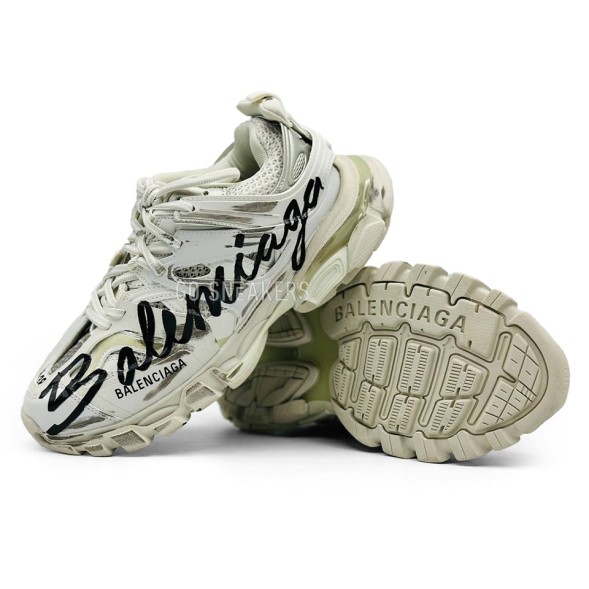 Женские кроссовки Balenciaga Track 3 Graffiti White