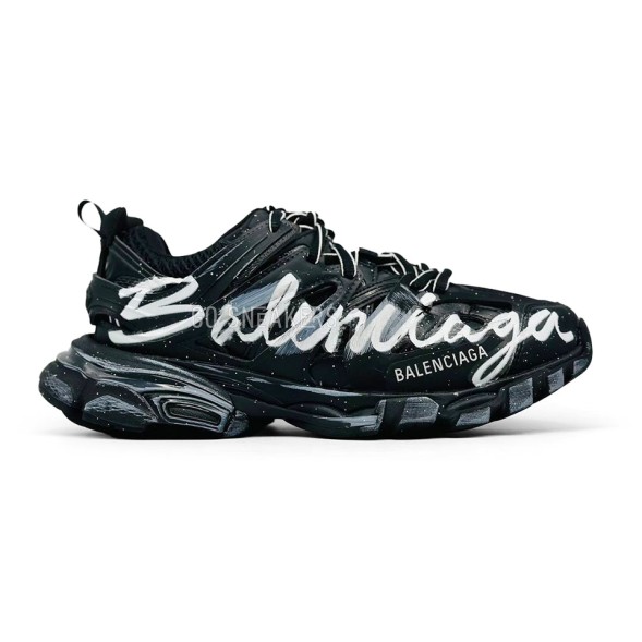 Женские кроссовки Balenciaga Track 3 Graffiti Black