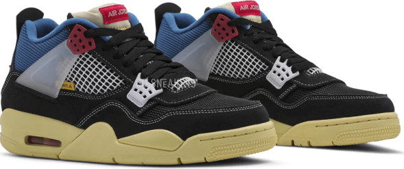 Унисекс кроссовки Nike Union LA x Air Jordan 4 Retro 'Off Noir'