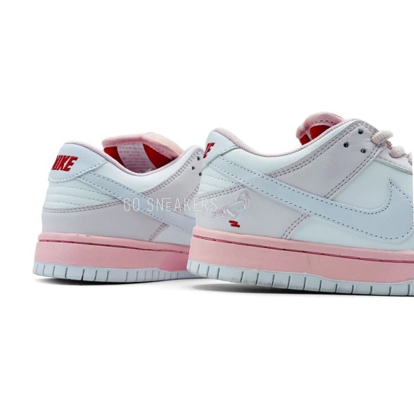 Женские кроссовки Nike SB Dunk Low White Coral