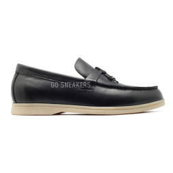 Loro Piana Summer Charms Walk Leather - Black
