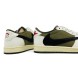 Мужские кроссовки Travis Scott x Air Jordan 1 Low Olive Black Swoosh