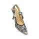 Женские туфли Dior Jadior Toile De Jouy White/Black